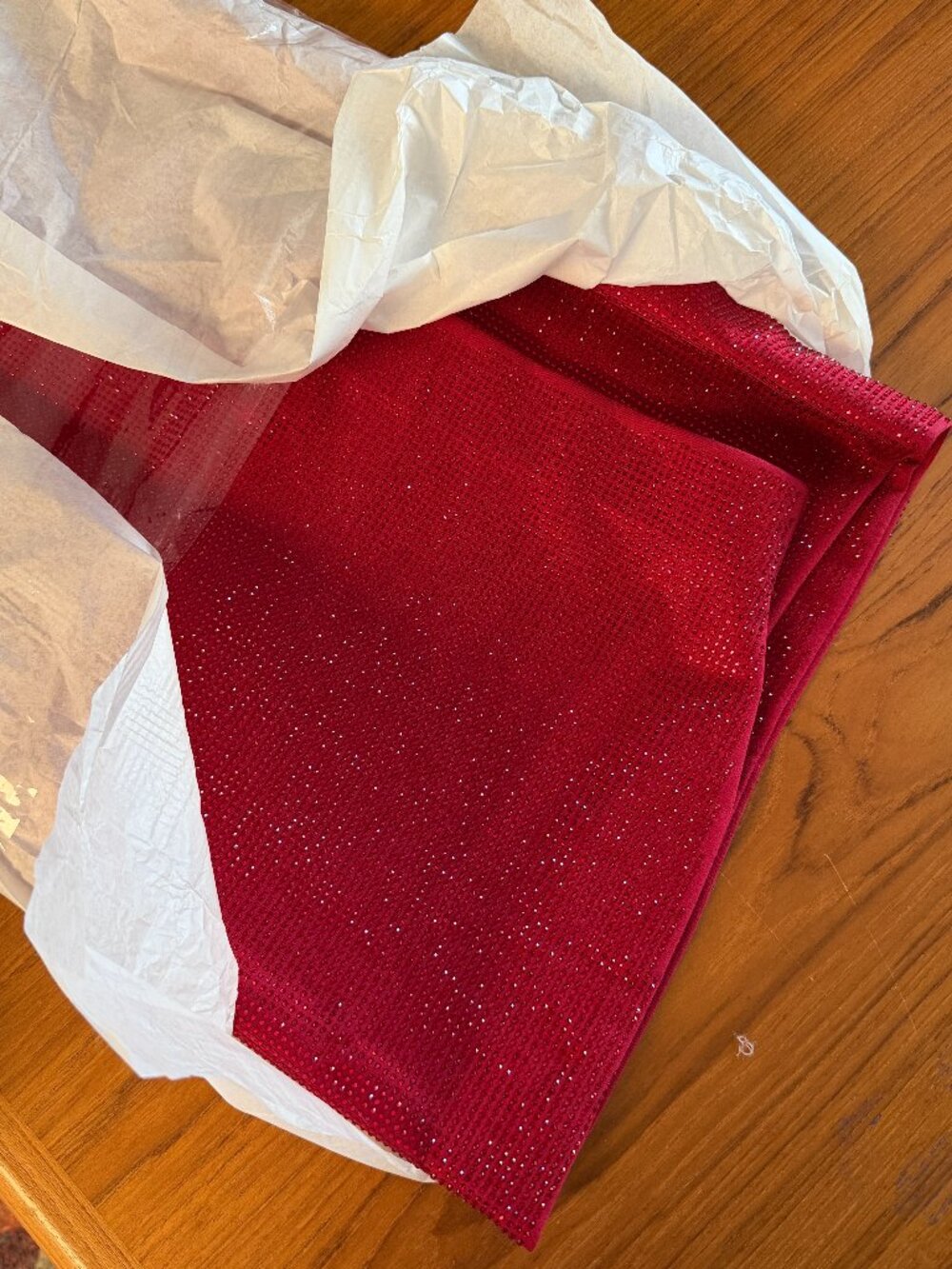 NEW STUNNING Akira Ruby Red Rhinestone Pencil Skirt - XL - Picture 14 of 17